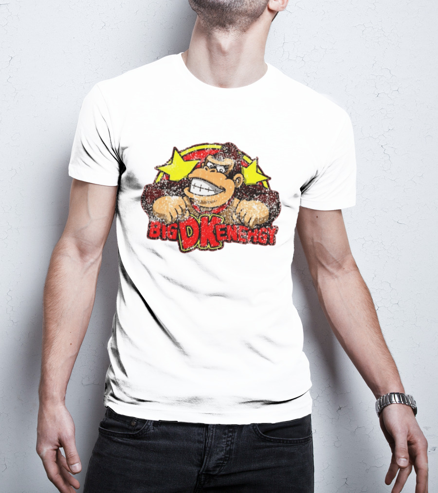 BIG DK Energy Retro Style Gaming Ape T-Shirt