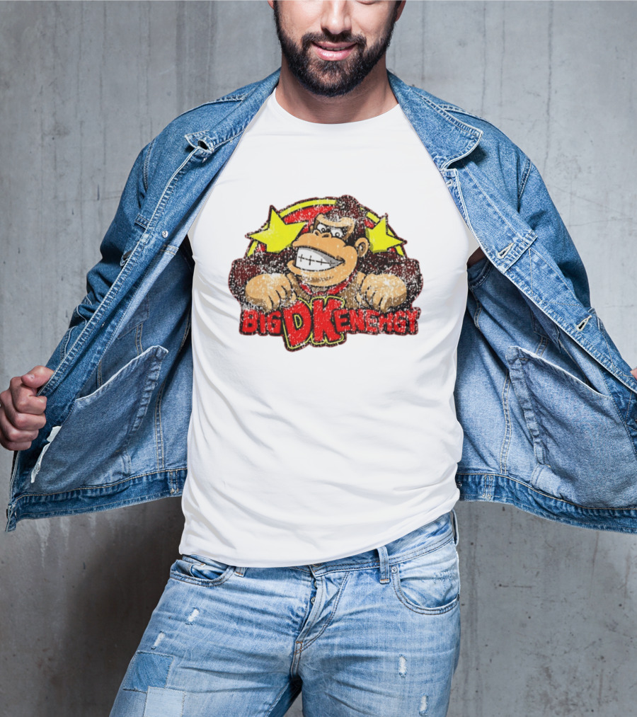 BIG DK Energy Retro Style Gaming Ape T-Shirt