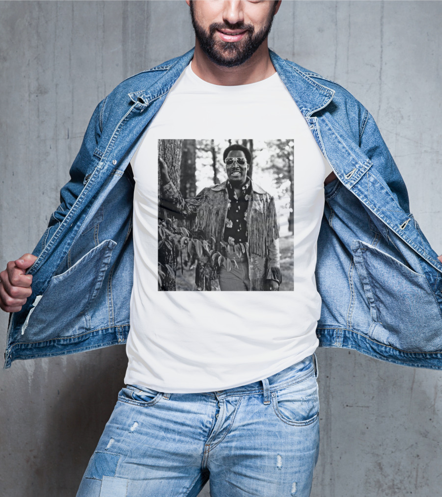 Clarence Carter Singer Fringe Jacket And Sunglasses Outdoors T-Shirt