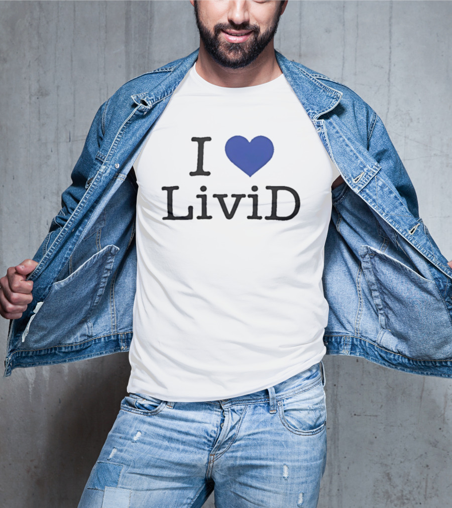 Dan Abrams Wearing I Heart LiviD T-Shirt