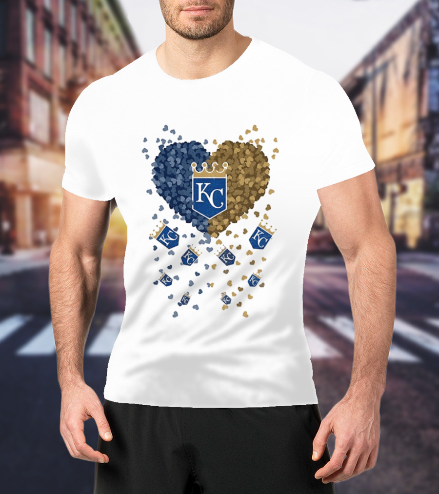 Kansas City Royals Heart KC Emblem MLB 2026 T-Shirt
