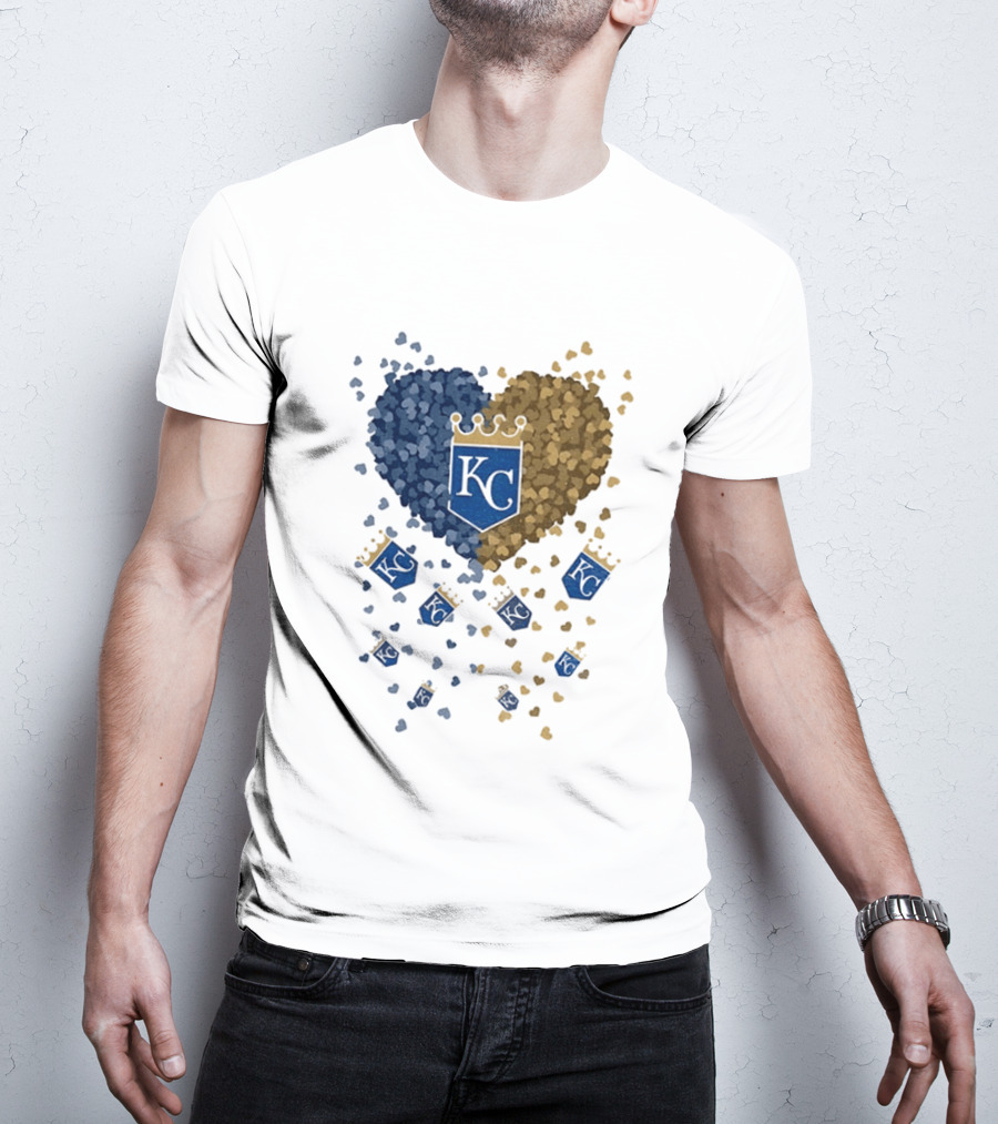 Kansas City Royals Heart KC Emblem MLB 2026 T-Shirt