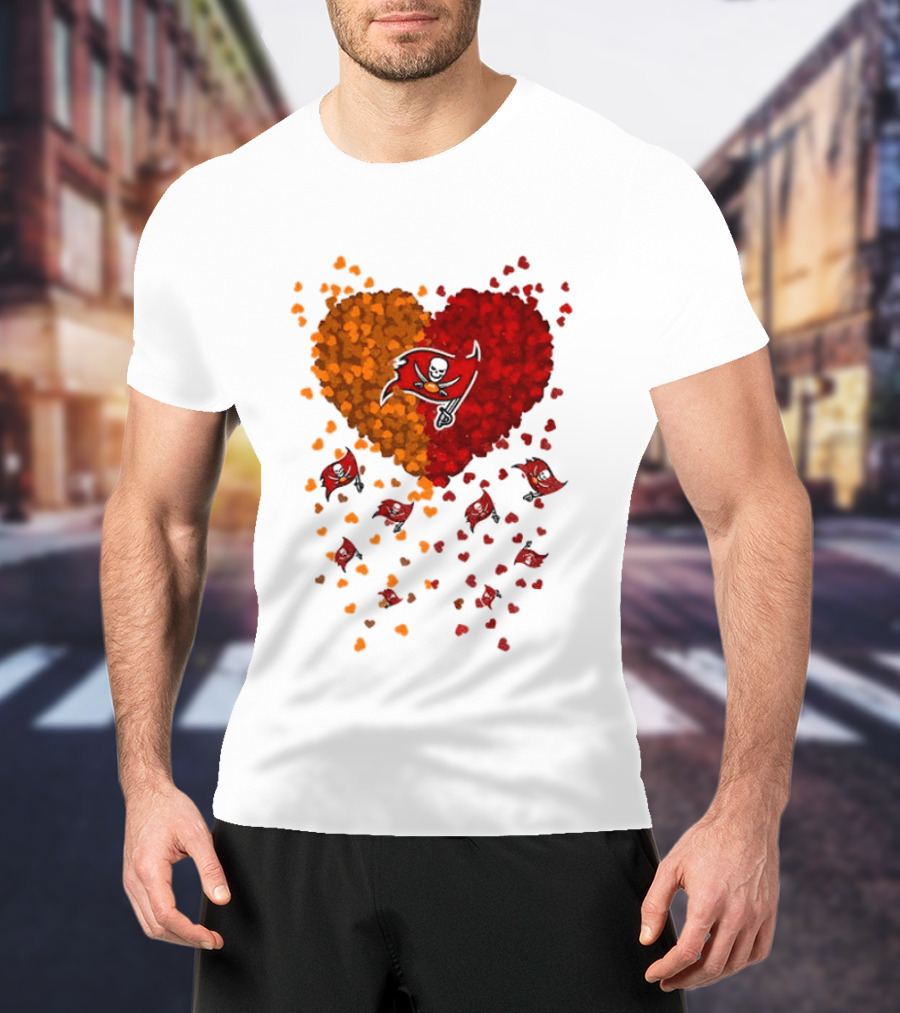 Heart Tampa Bay Buccaneers Football 2026 Iconic Team Spirit T-Shirt