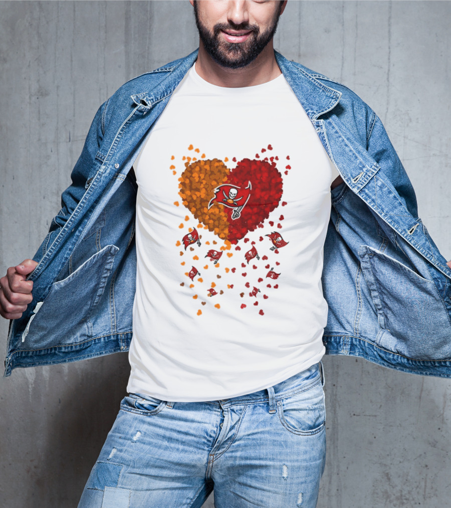 Heart Tampa Bay Buccaneers Football 2026 Iconic Team Spirit T-Shirt