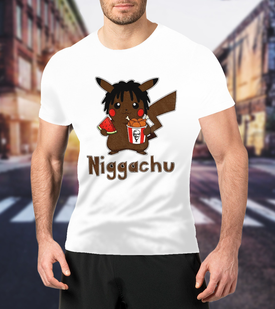 Pikachu X Nigga Niggachu KFC Meme T-Shirt