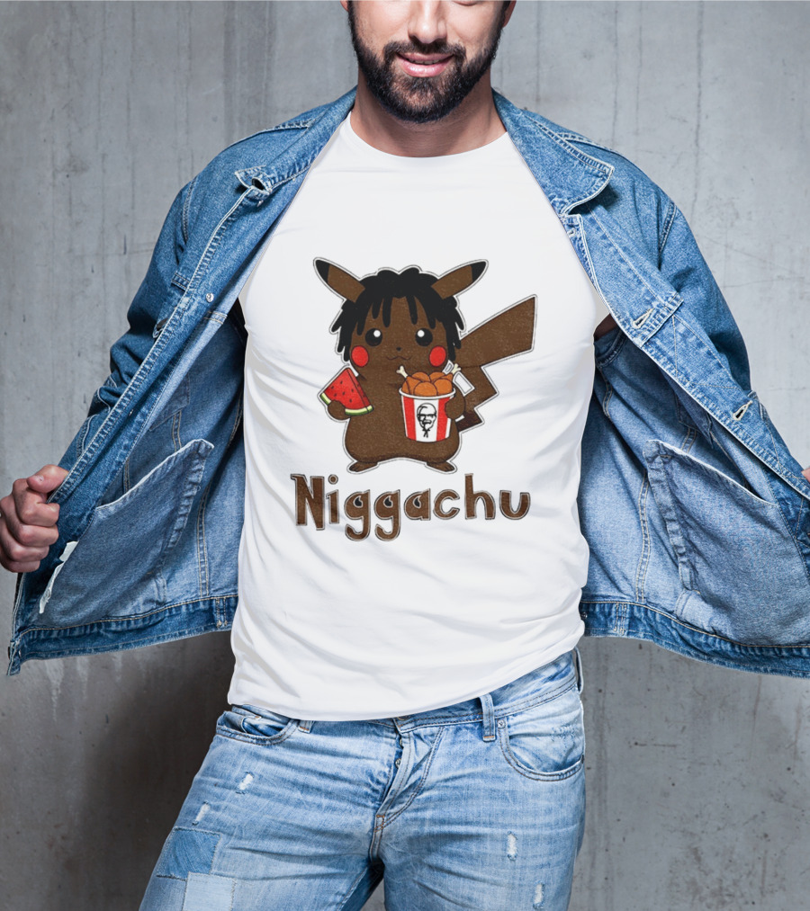 Pikachu X Nigga Niggachu KFC Meme T-Shirt