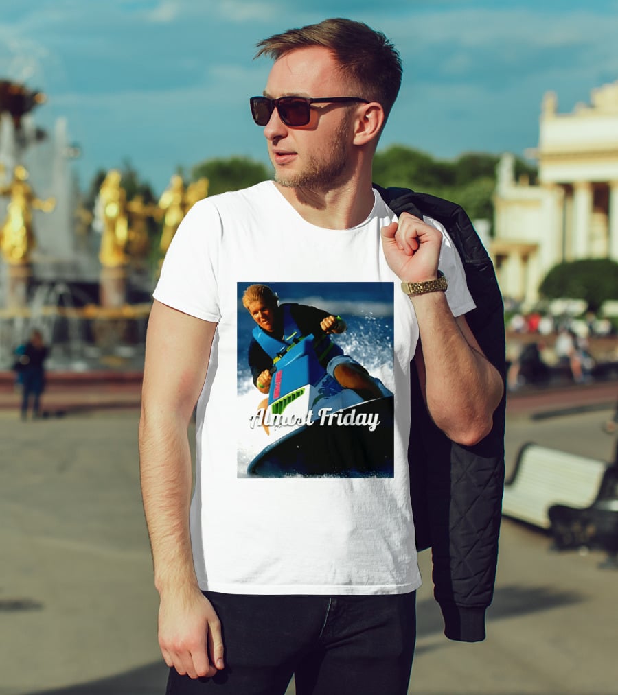 John Daly Throttle Jet Ski Almost Friday T-Shirt