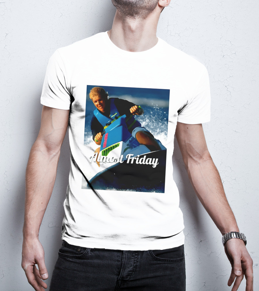 John Daly Throttle Jet Ski Almost Friday T-Shirt