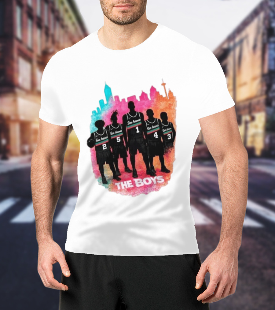 San Antonio Splash Hoops Skyline The Boys T-Shirt