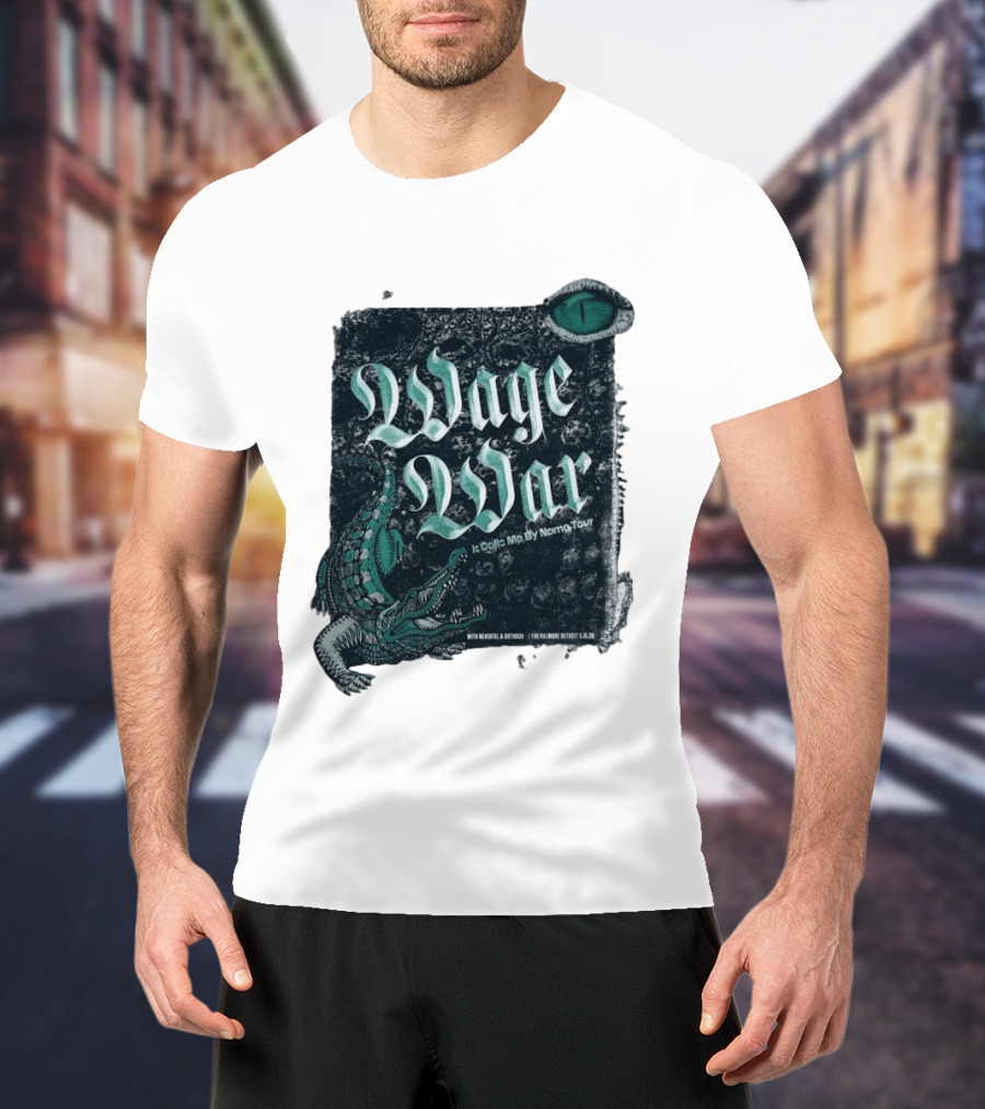 Wage War It Calls Me By Name Tour Detroit MI May 15 2026 Alligator Eye T-Shirt