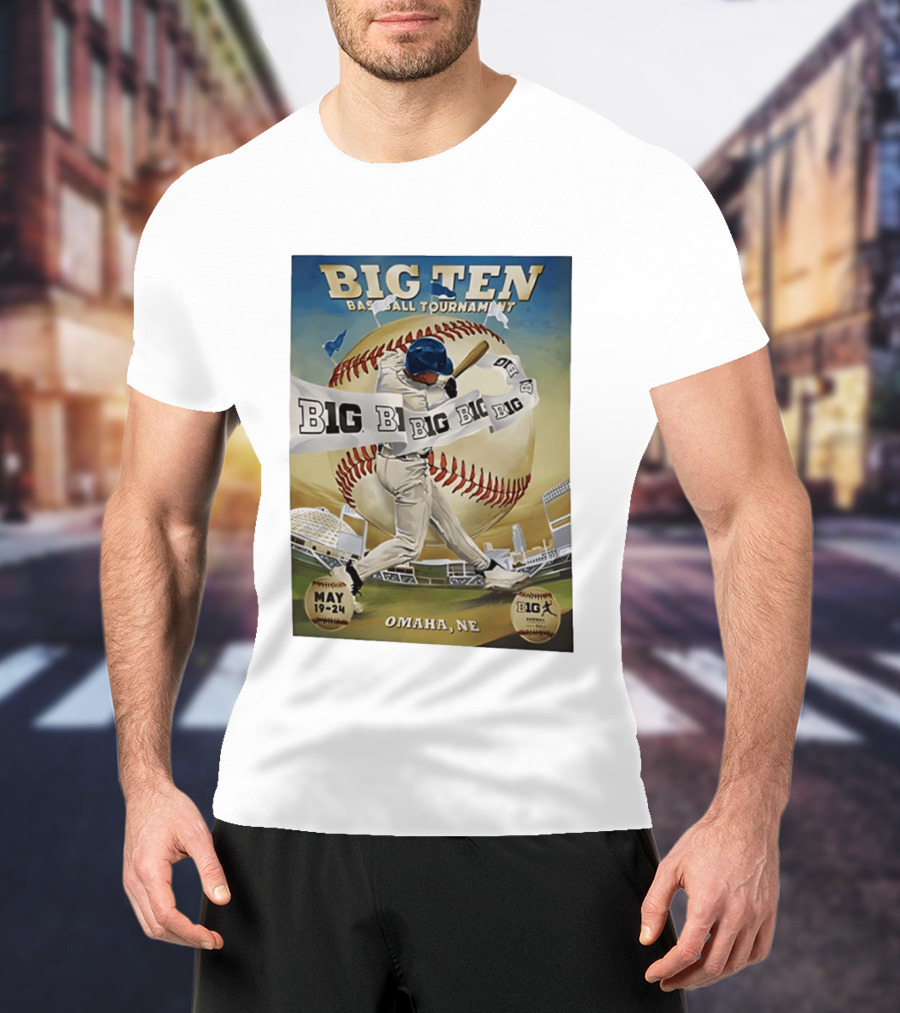 Big Ten Baseball Tournament 2026 Omaha May 19 24 T-Shirt