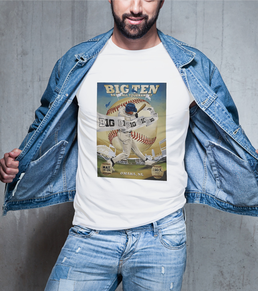 Big Ten Baseball Tournament 2026 Omaha May 19 24 T-Shirt