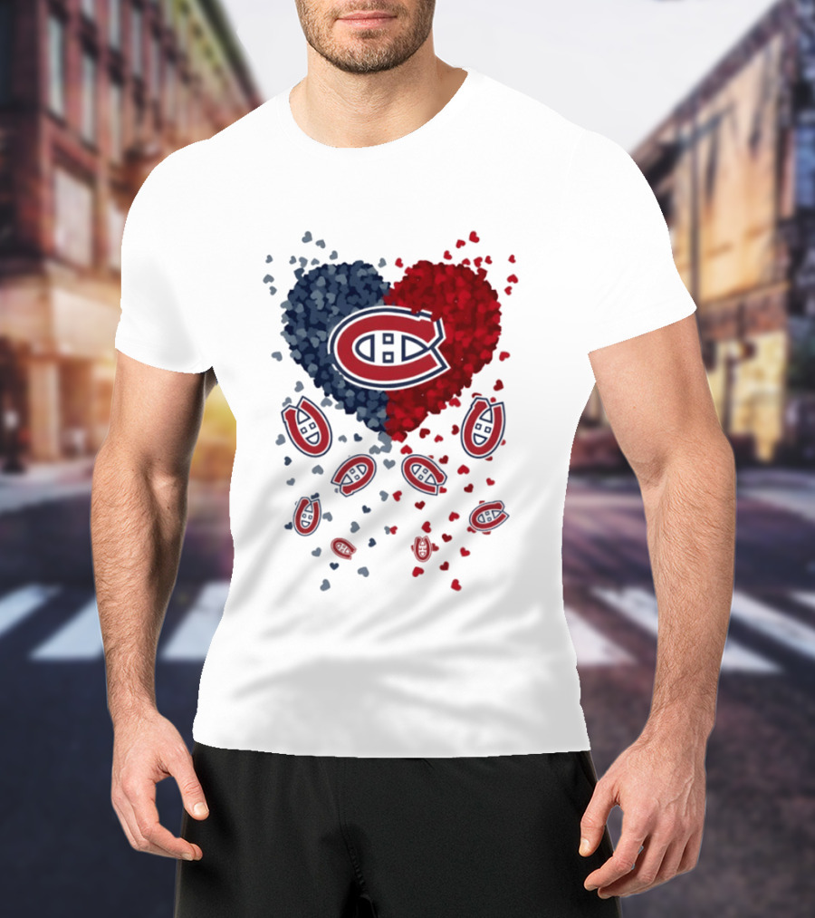 Montreal Canadiens Heart NHL 2026 Team Pride T-Shirt