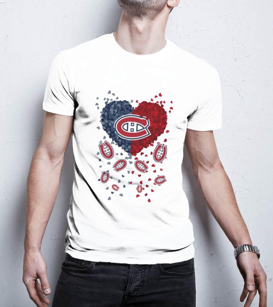 Montreal Canadiens Heart NHL 2026 Team Pride T-Shirt