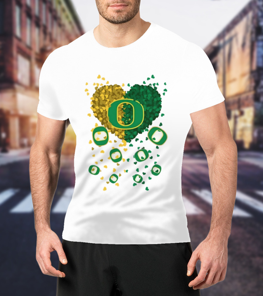 Oregon Ducks Football Heart 2026 T-Shirt