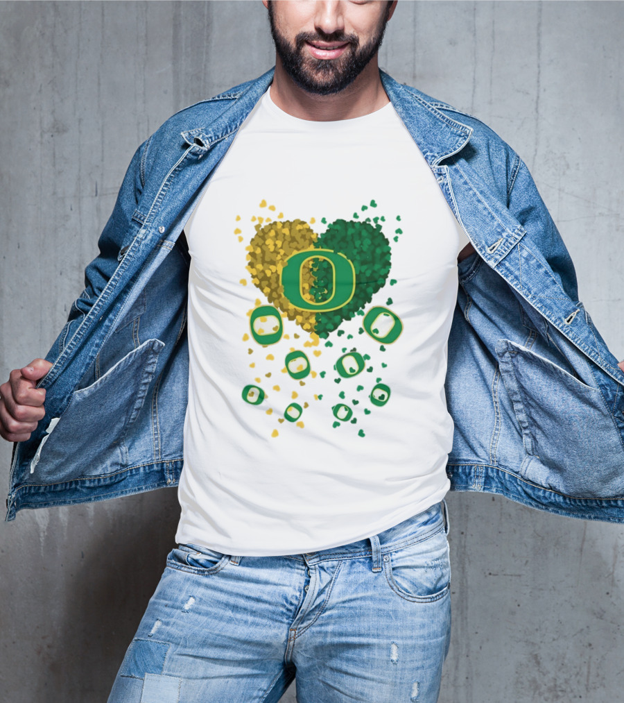 Oregon Ducks Football Heart 2026 T-Shirt
