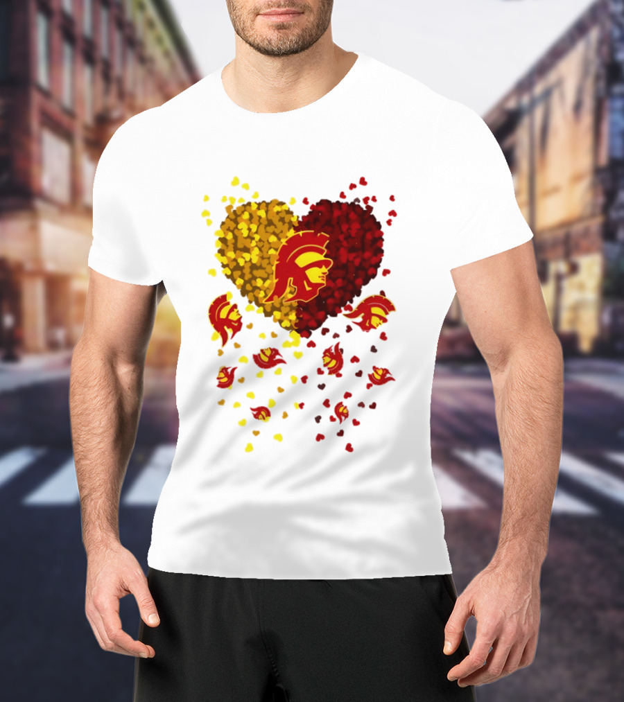 USC Trojans Heart Football 2026 Fan T-Shirt