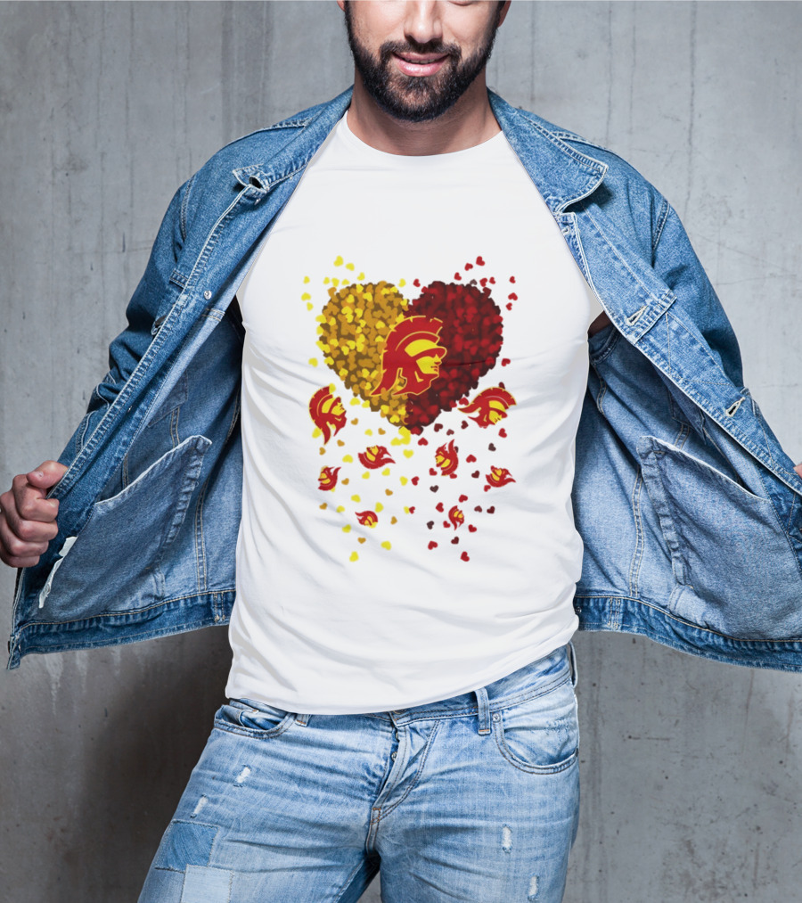 USC Trojans Heart Football 2026 Fan T-Shirt