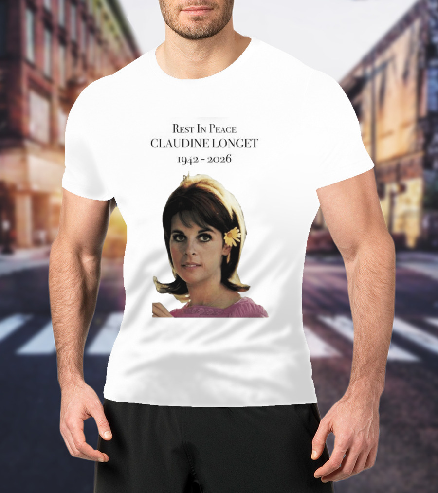 Rest In Peace Claudine Longet 1942 2026 Floral T-Shirt