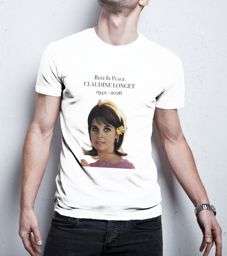 Rest In Peace Claudine Longet 1942 2026 Floral T-Shirt