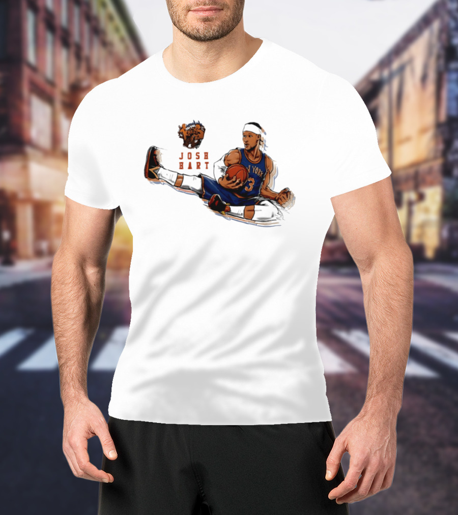 Josh Hart New York Knicks Basketball Star Pose T-Shirt