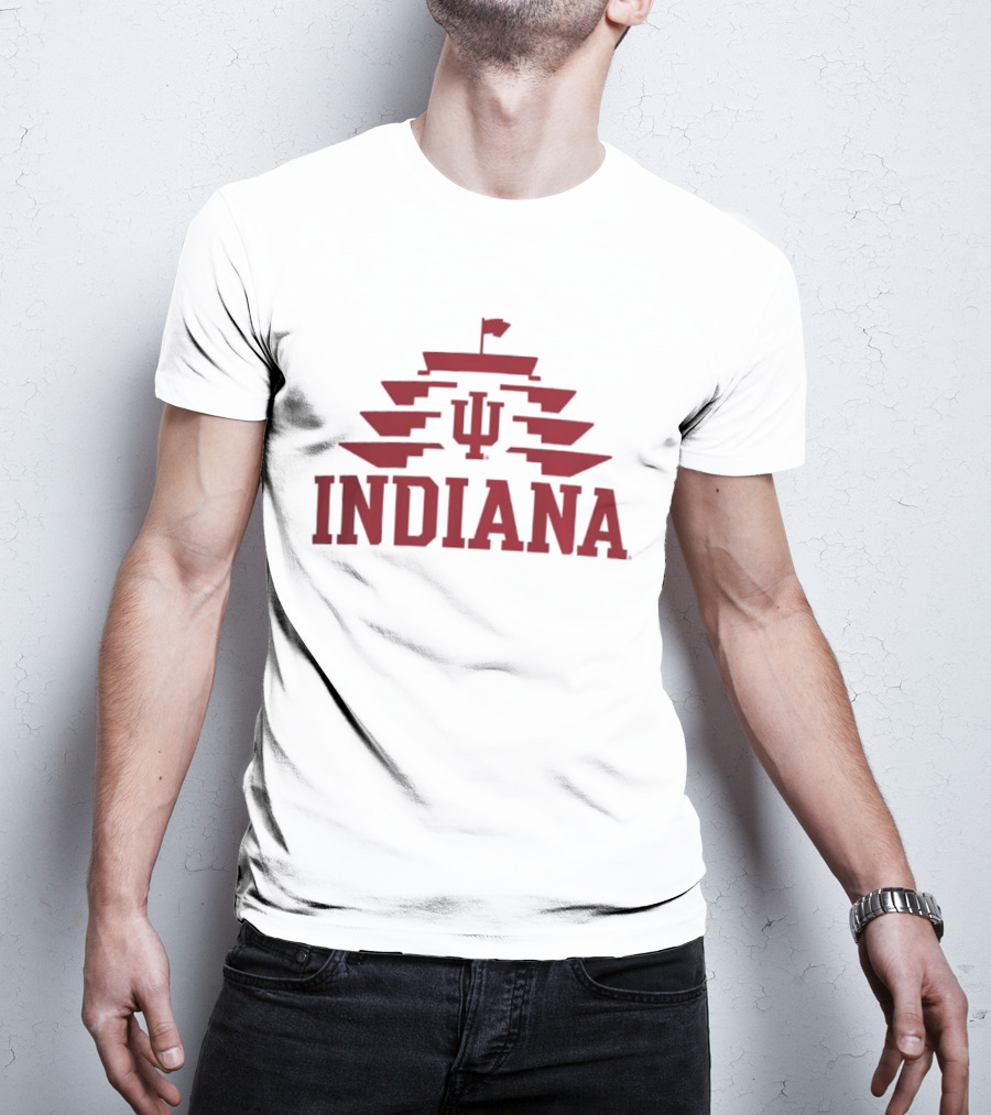Indiana Hoosiers IMS Pagoda Iconic Symbol Collaboration T-Shirt