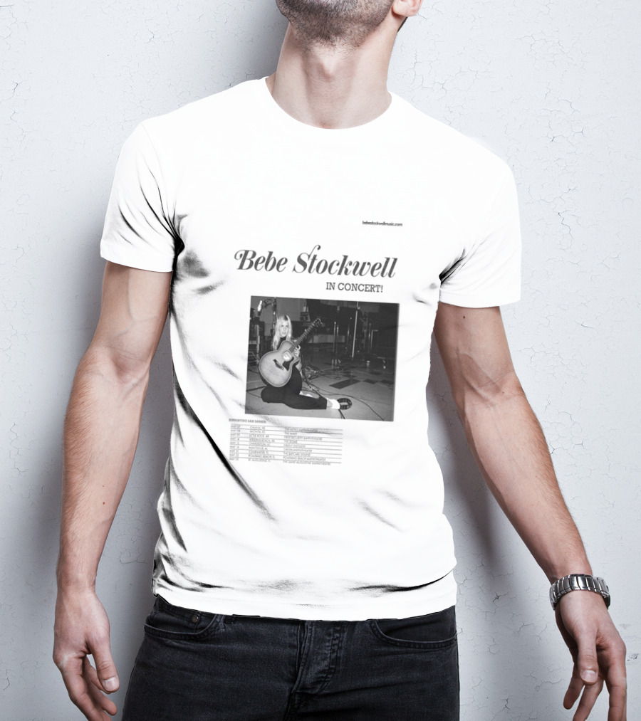 Bebe Stockwell In Concert Tour 2026 Dates Featuring Sam Barber T-Shirt