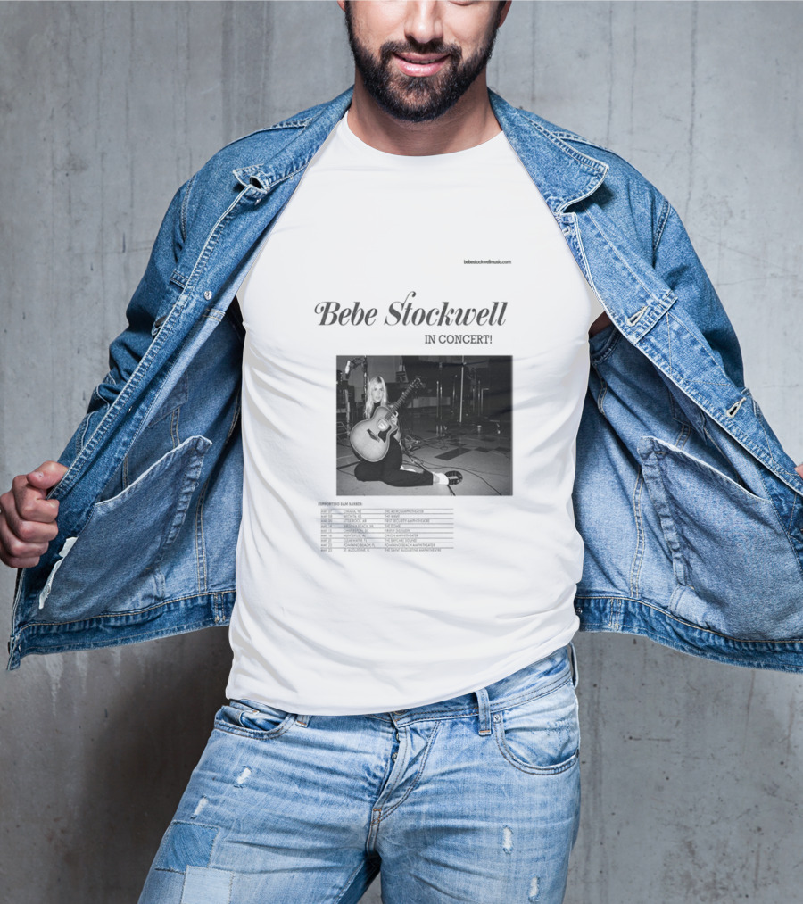 Bebe Stockwell In Concert Tour 2026 Dates Featuring Sam Barber T-Shirt
