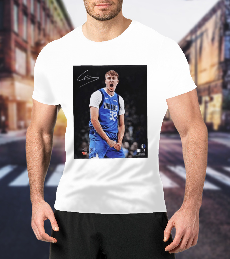 Cooper Flagg Dallas Mavericks Autographed Memorabilia NBA Collectible T-Shirt