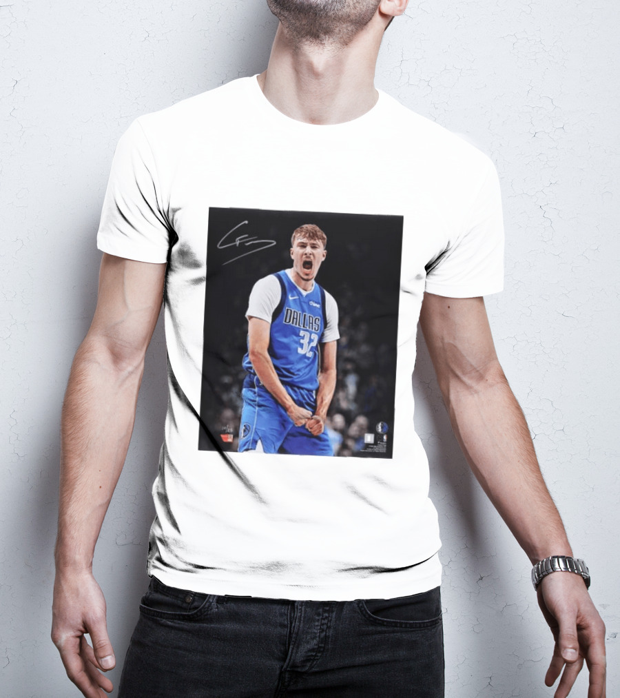 Cooper Flagg Dallas Mavericks Autographed Memorabilia NBA Collectible T-Shirt