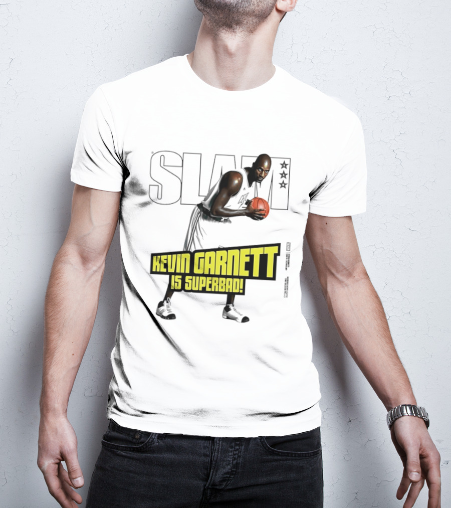 SLAM Magazine Cover Kevin Garnett Boston Celtics Is Superbad T-Shirt