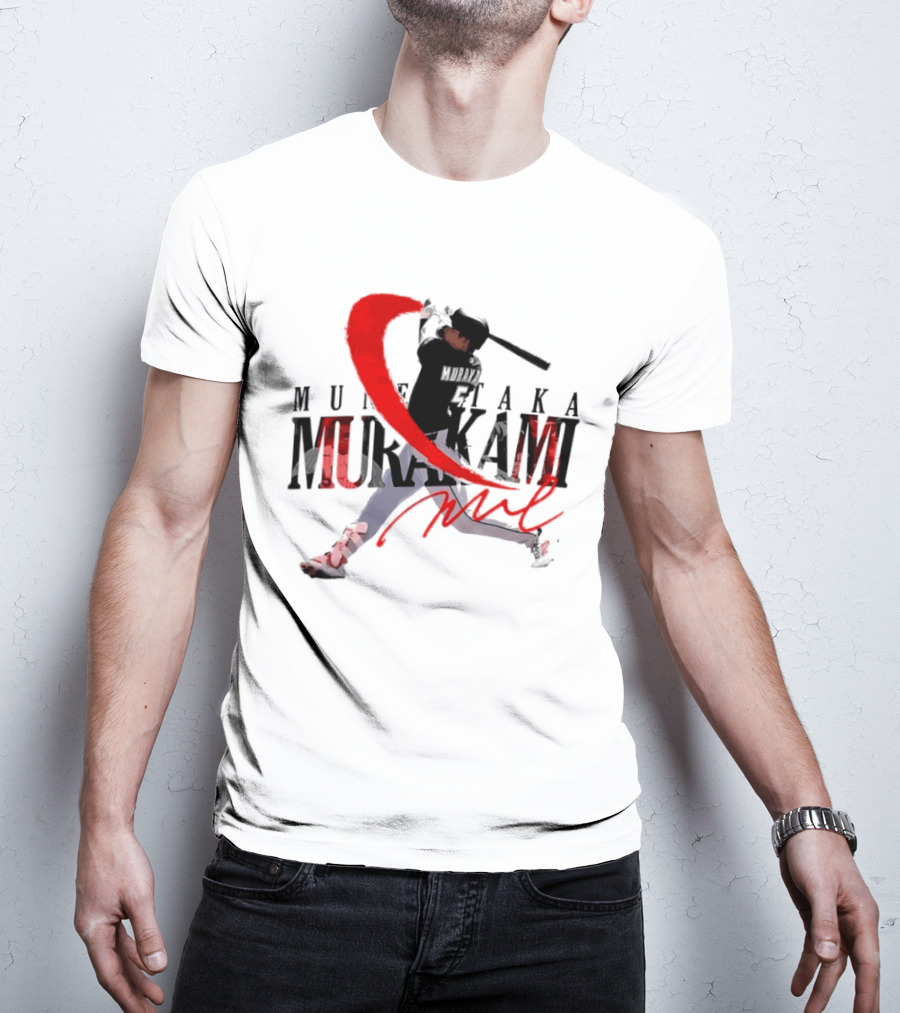 Munetaka Murakami Baseball Player Red Swing T-Shirt