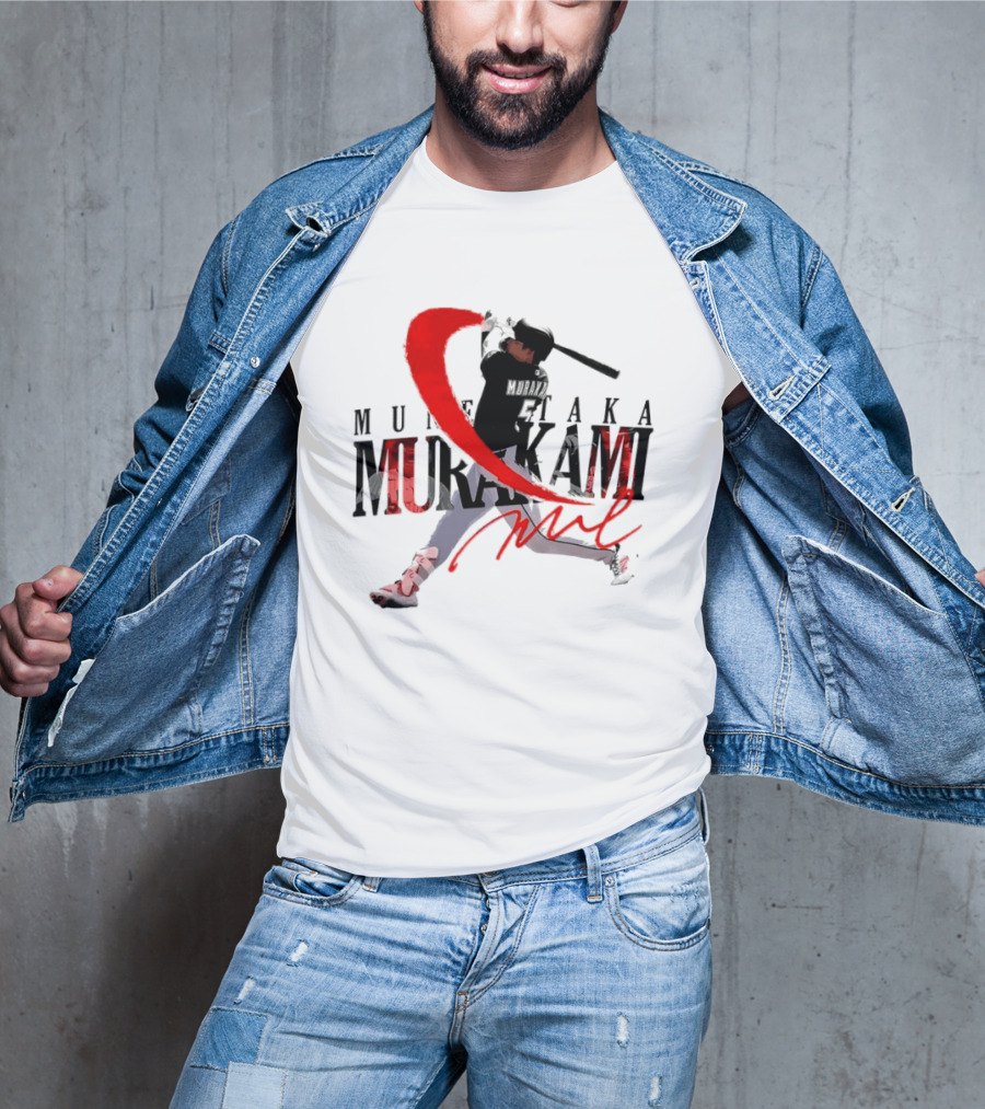 Munetaka Murakami Baseball Player Red Swing T-Shirt