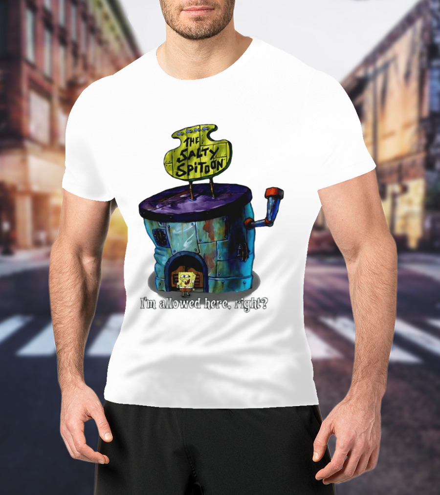The Salty Spitoon SpongeBob SquarePants Are You Tough Enough Entrance Scene T-Shirt