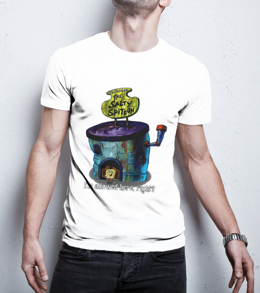 The Salty Spitoon SpongeBob SquarePants Are You Tough Enough Entrance Scene T-Shirt