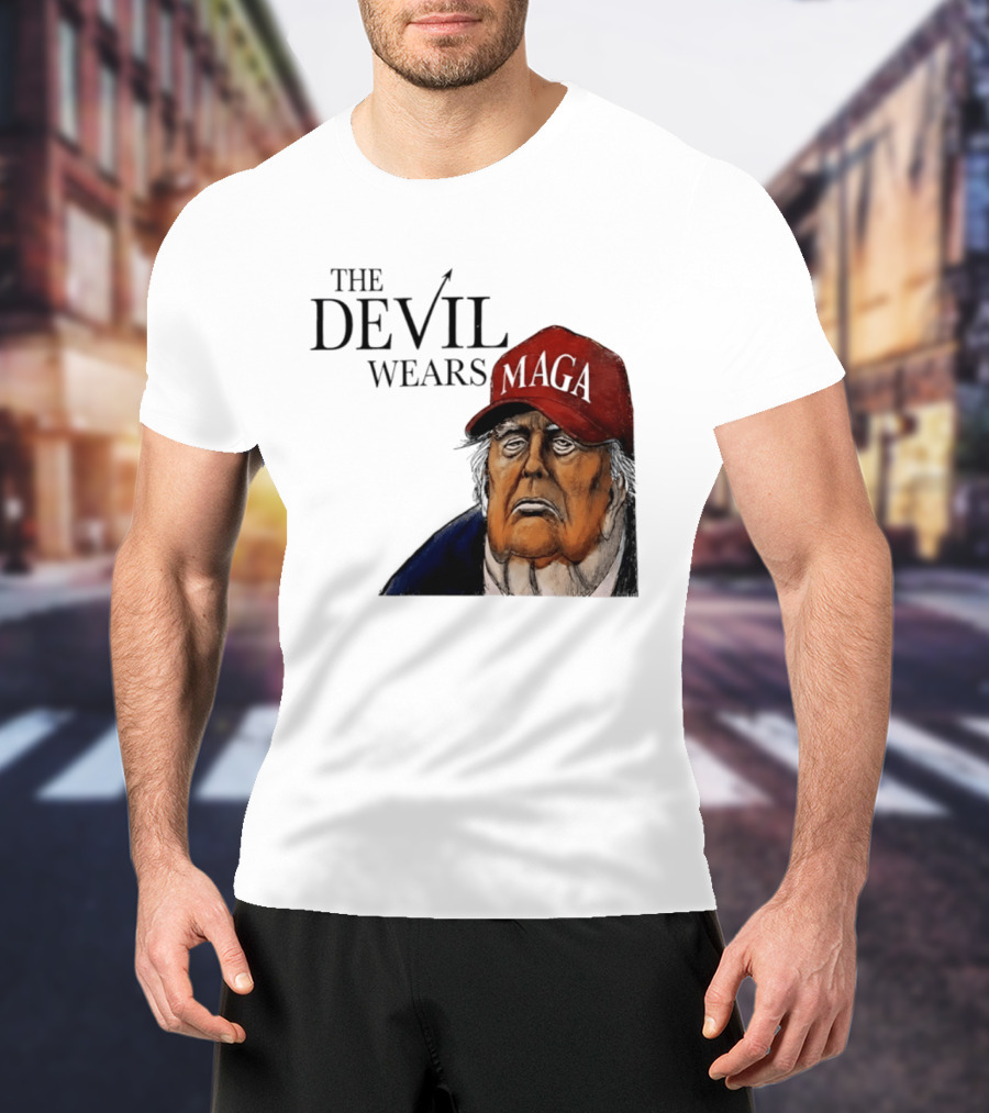 The Devil Wears MAGA Cap Trump T-Shirt