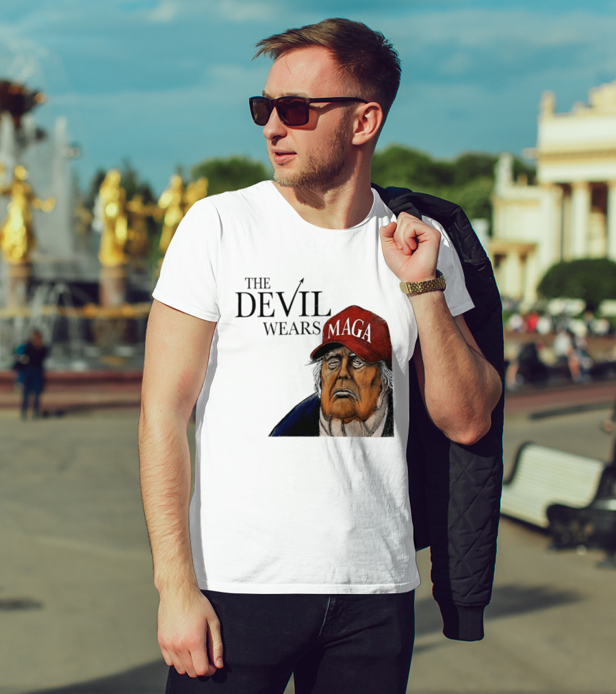 The Devil Wears MAGA Cap Trump T-Shirt