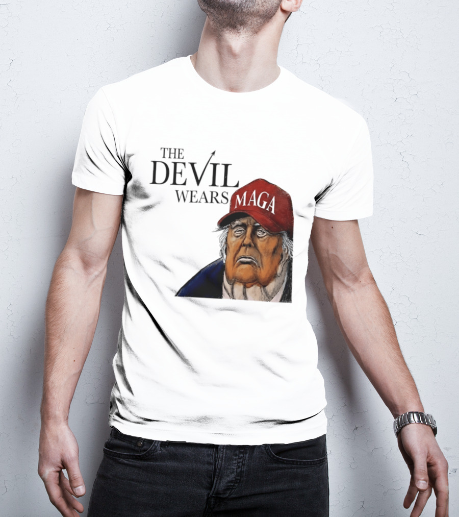 The Devil Wears MAGA Cap Trump T-Shirt