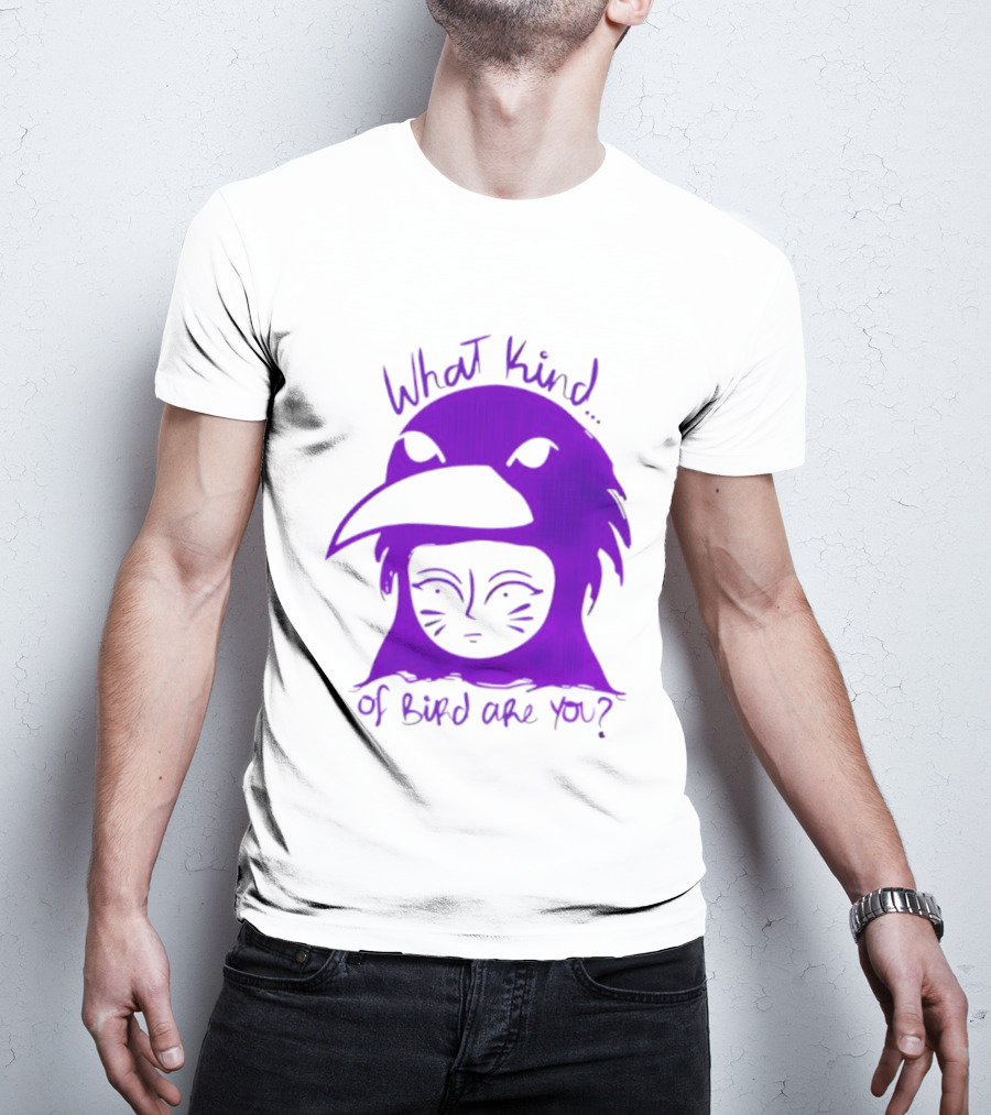 Moonrise Kingdom What Kind Of Bird Are You Purple Drawing T-Shirt