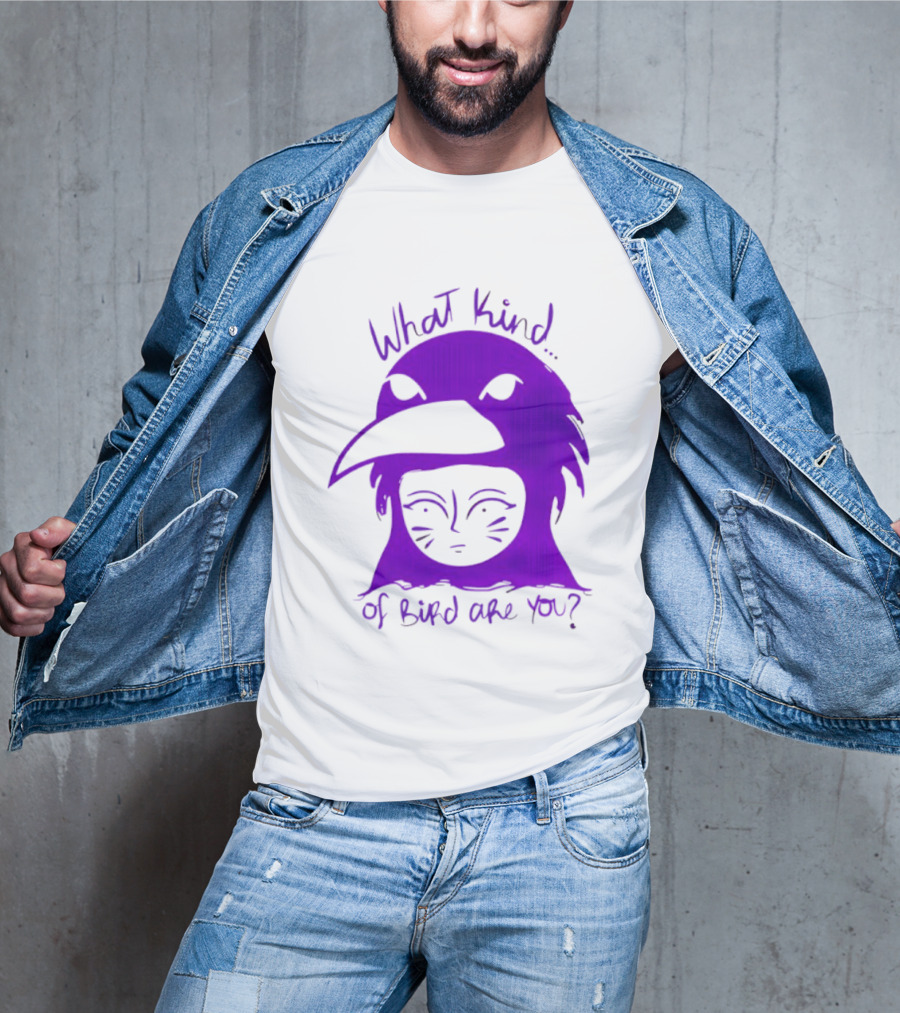 Moonrise Kingdom What Kind Of Bird Are You Purple Drawing T-Shirt