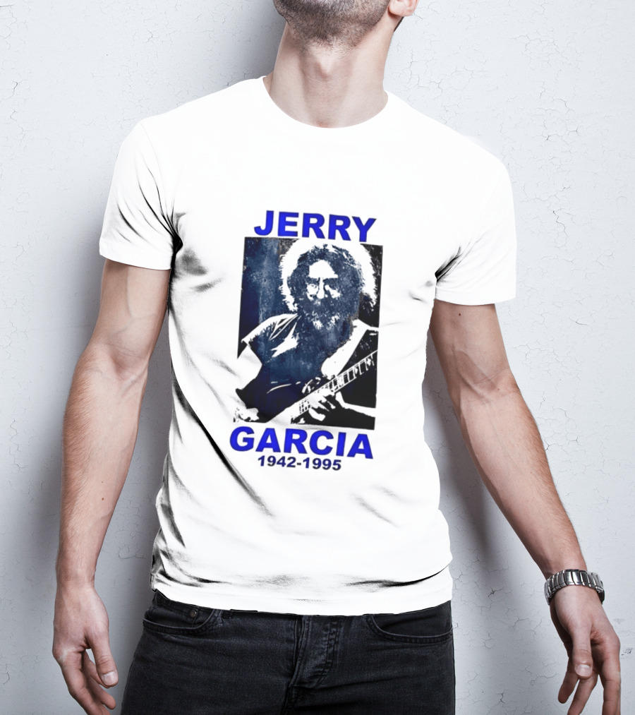 Jerry Garcia 1942 1995 Image With Guitar T-Shirt