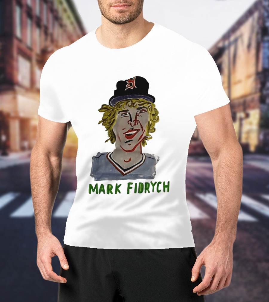 Mark Fidrych Detroit Tigers Vintage Baseball Legend T-Shirt