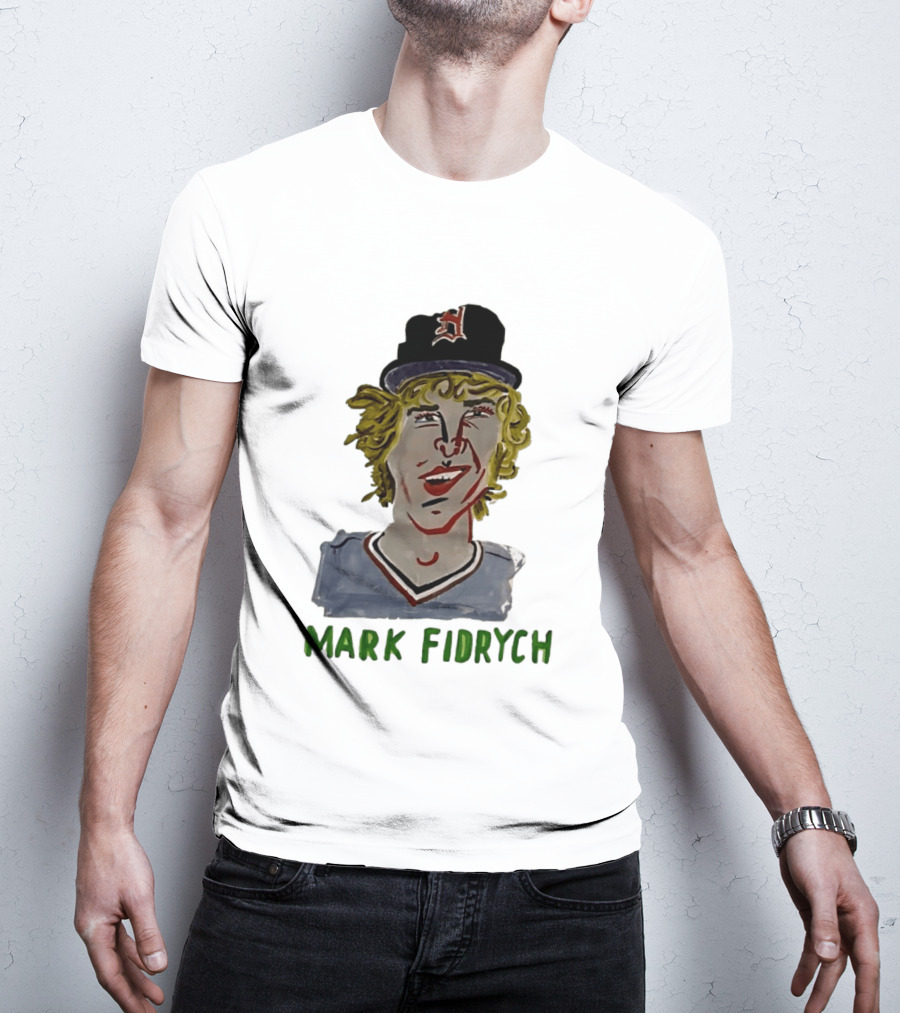 Mark Fidrych Detroit Tigers Vintage Baseball Legend T-Shirt
