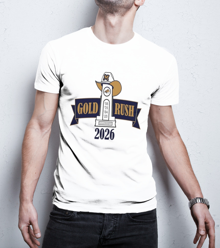 Montana State Bobcats Gold Rush 2026 Memorial Bell Cathedral T-Shirt