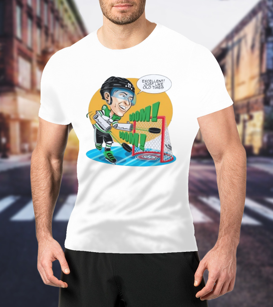 Jason Robertson Boom Excellent Just Like Old Times Hockey Goal T-Shirt
