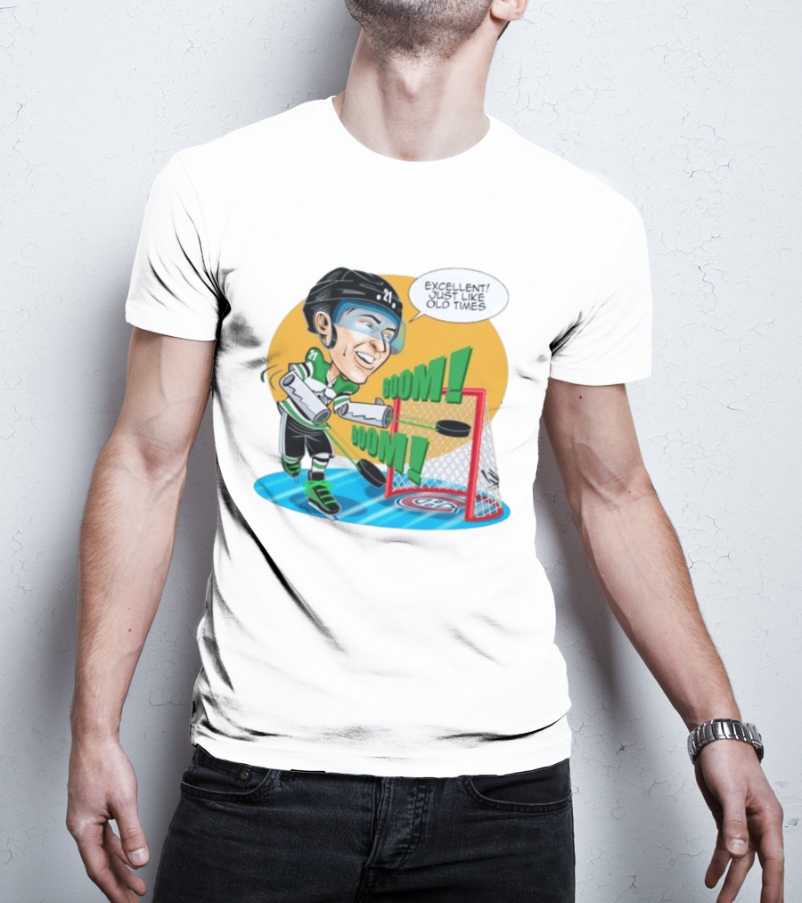 Jason Robertson Boom Excellent Just Like Old Times Hockey Goal T-Shirt