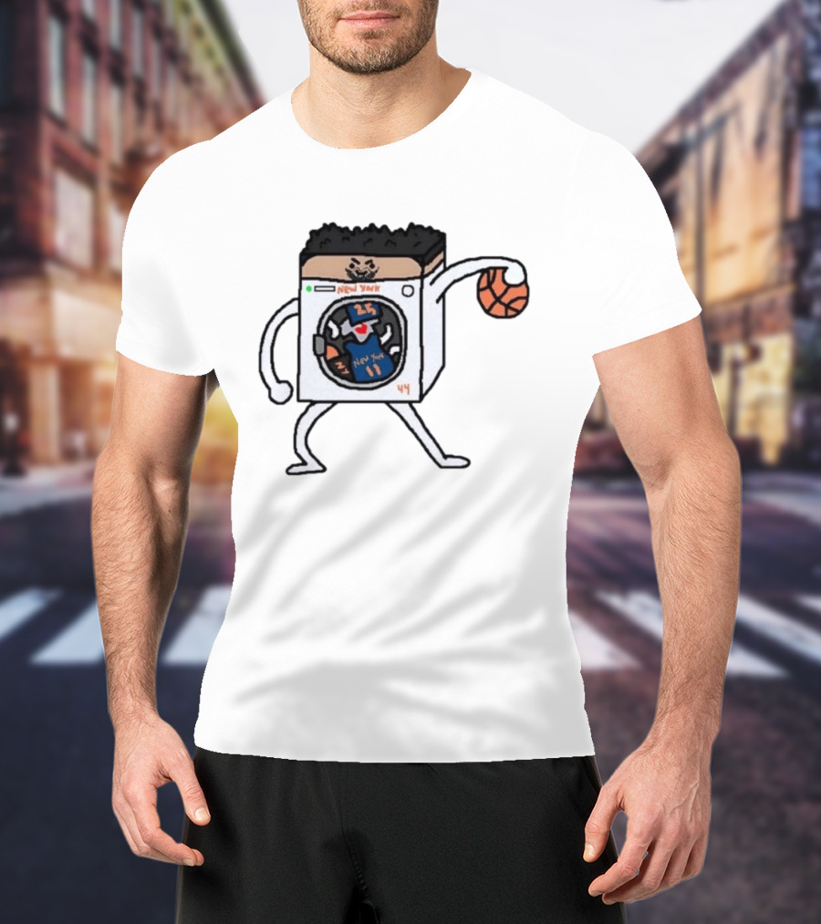 Landry Shamet New York Washing Machine Basketball Play T-Shirt