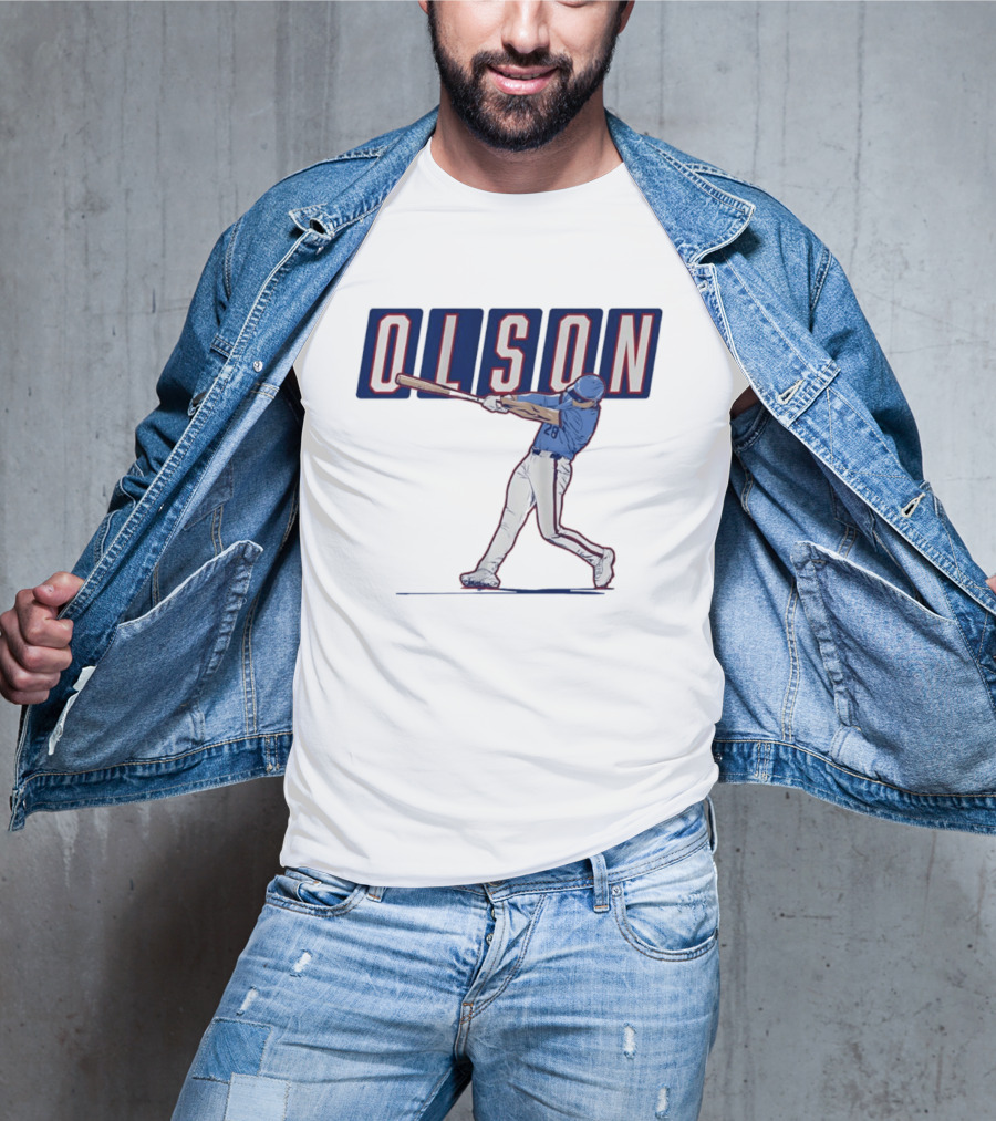 Olson 28 ATL Slugger Swing For Atlanta Braves Baseball Fans T-Shirt