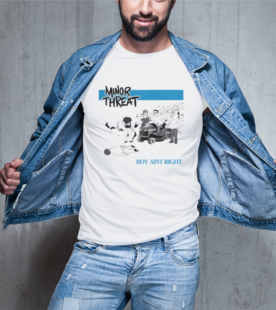 Minor Threat Boy Ain't Right Beer Mower Scene T-Shirt