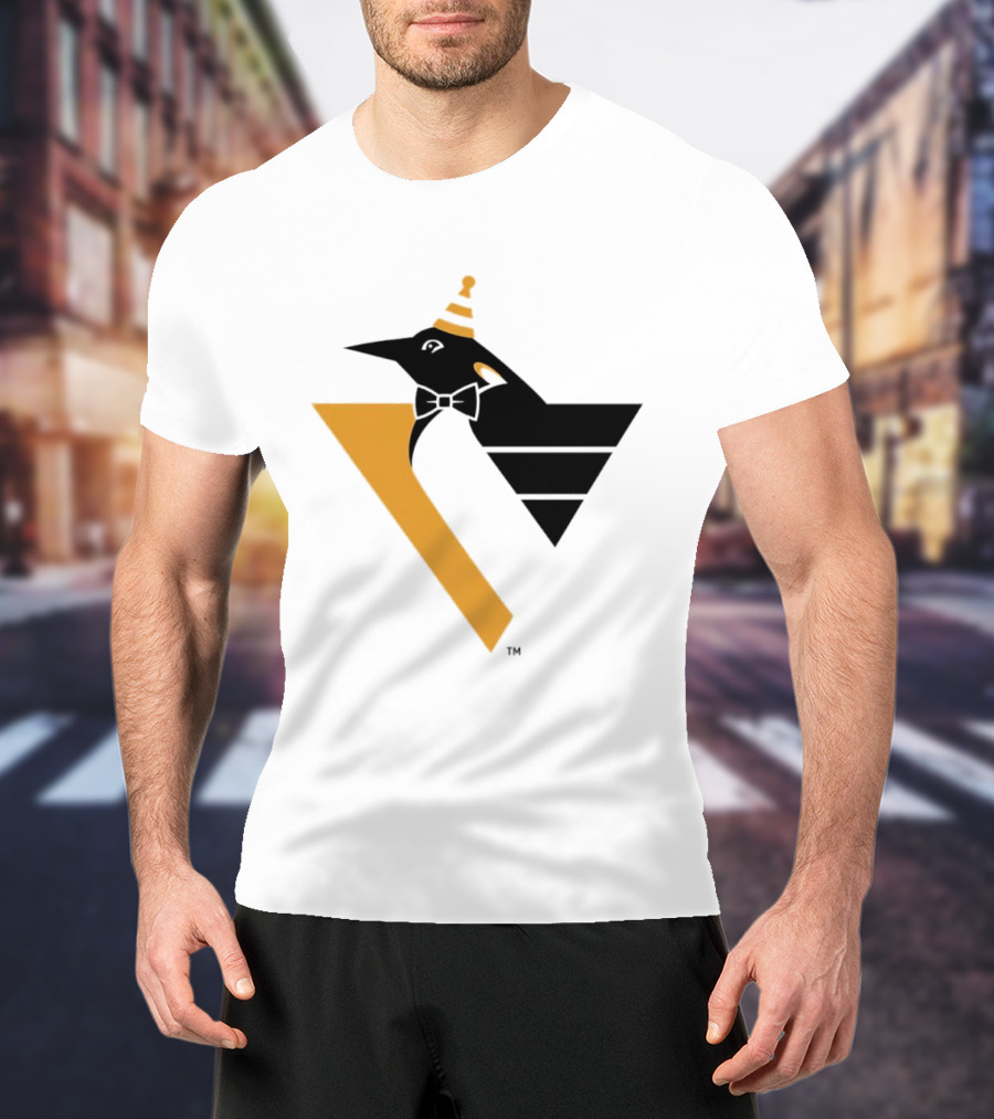 Pittsburgh Penguins Happy Birthday RoboPenguin NHL Party T-Shirt